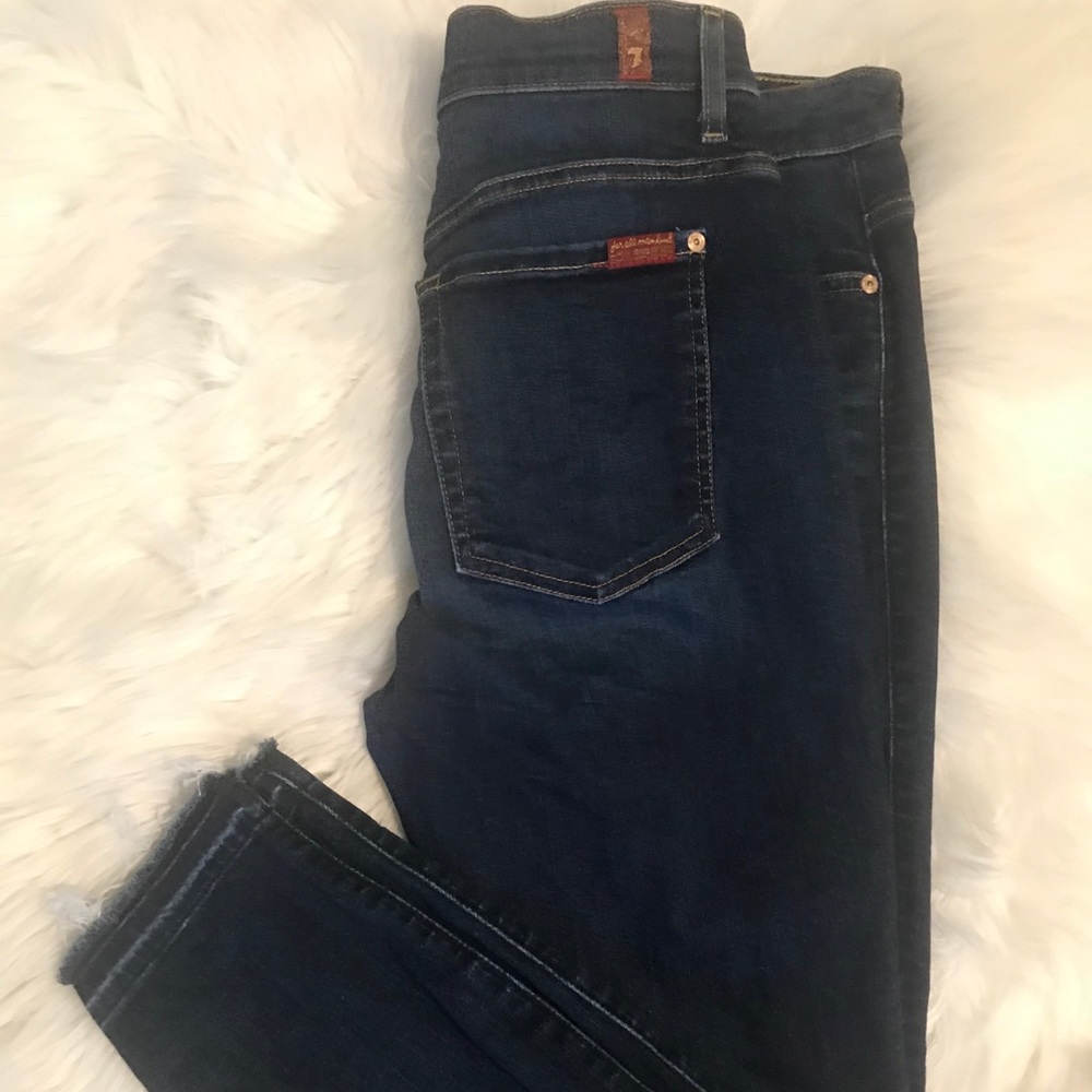 7 For All Mankind High Waist Skinny Jeans